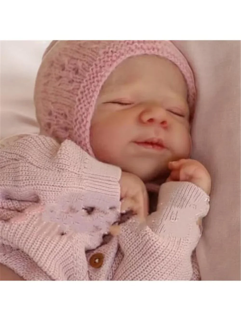 18 Inch Realistic Reborn Baby Girl Doll Full Body Vinyl Bathable Hand Drawn Hair